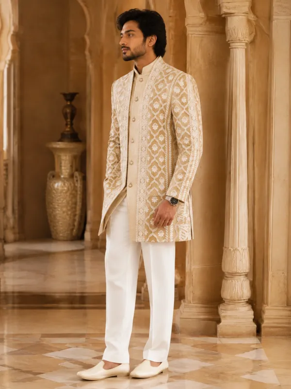 Beige Sherwani - Men Sherwani | Men